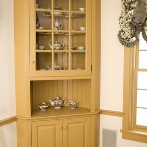 Custom China Cabinets Custommade Painted Colonial Style Corner Cabinet