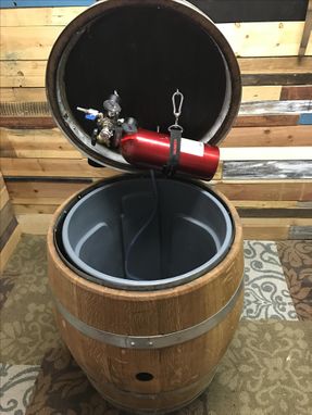 Custom Made Wine Barrel Bar Mobile Keg