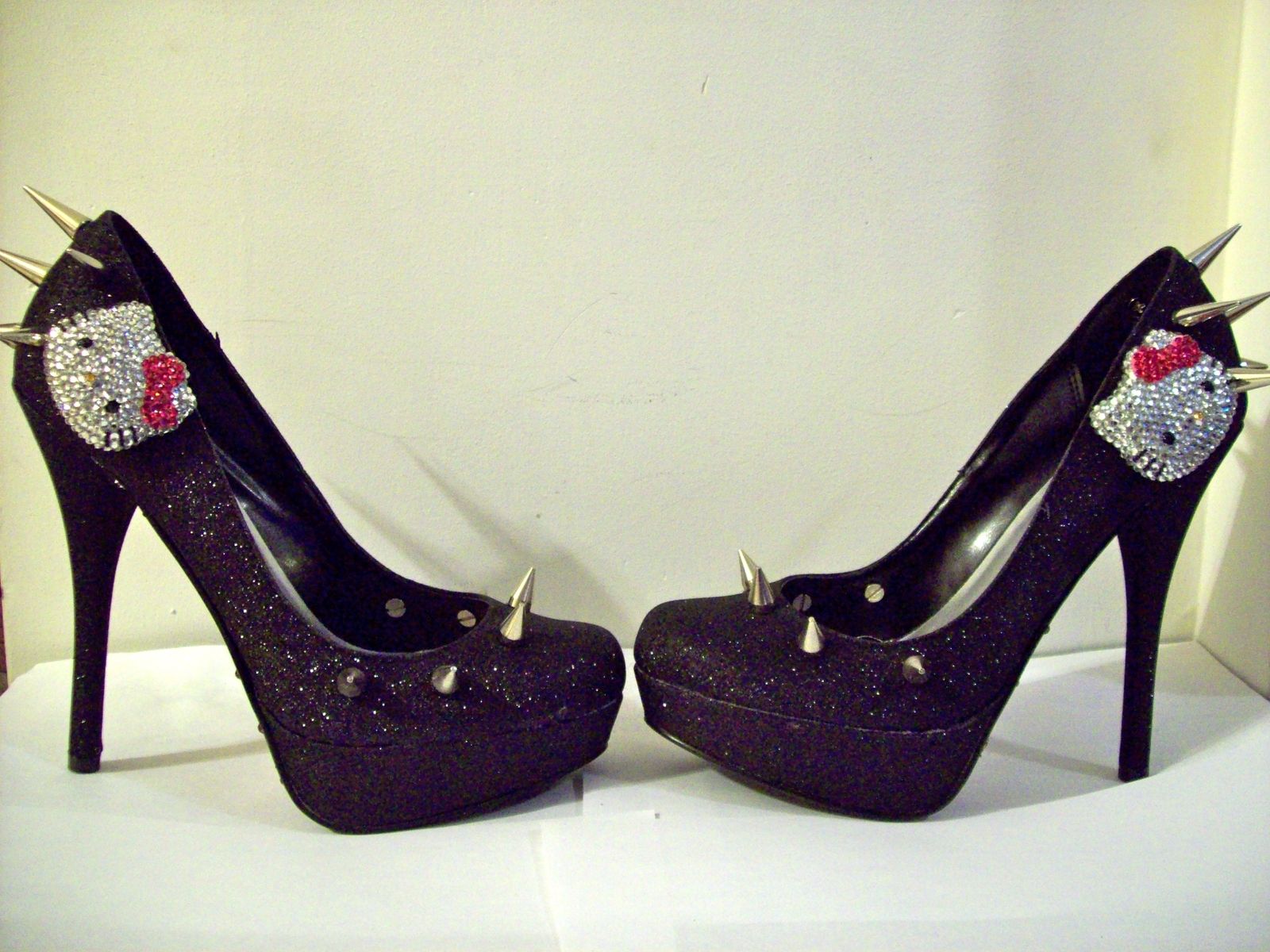 Buy a Hand Made Hello Kitty Heels  Spiked Kitty  Your 