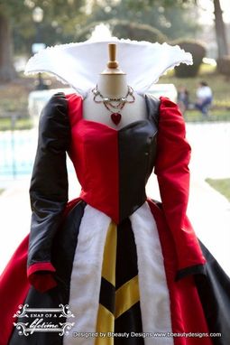 Custom Made Queen Of Hearts Villains Custom Costume Dress Gown