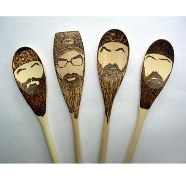 Custom Made Duck Dynasty Wooden Spoons