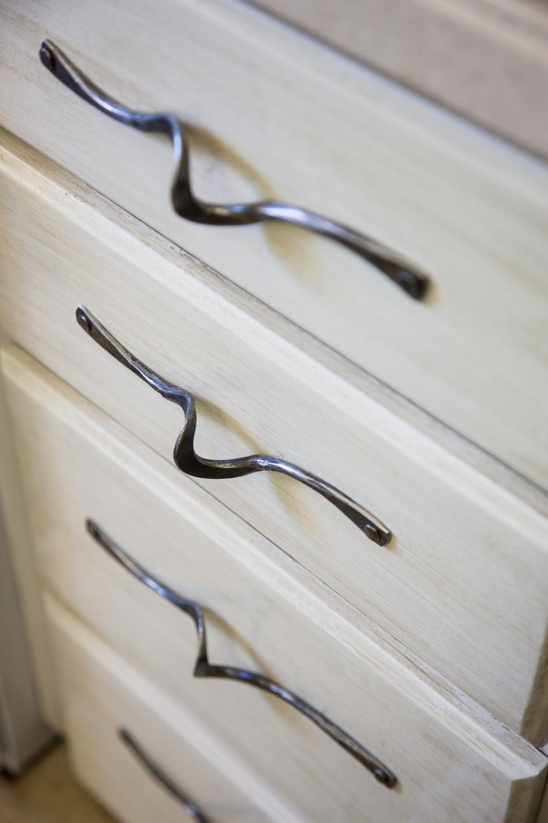 Hand Crafted Custom Hand Forged Door And Drawer Pulls by Organic