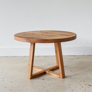 Custom Made Round Wood Coffee Table