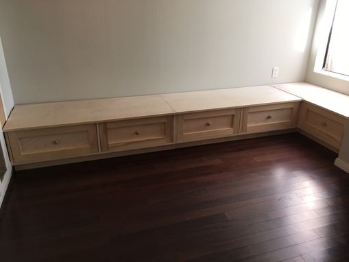 Custom Made Seating Banquette/Seating With Large Storage Drawers