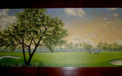 Custom Made Florida Golf Course Mural On Canvas By Visionary Mural Co.