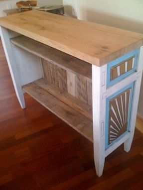 Custom Made Sunburst Side Table