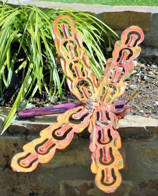 Custom Made Dragonfly Wall Art Outdoor Sculpture Metal Wallhanger Yard Garden Decor