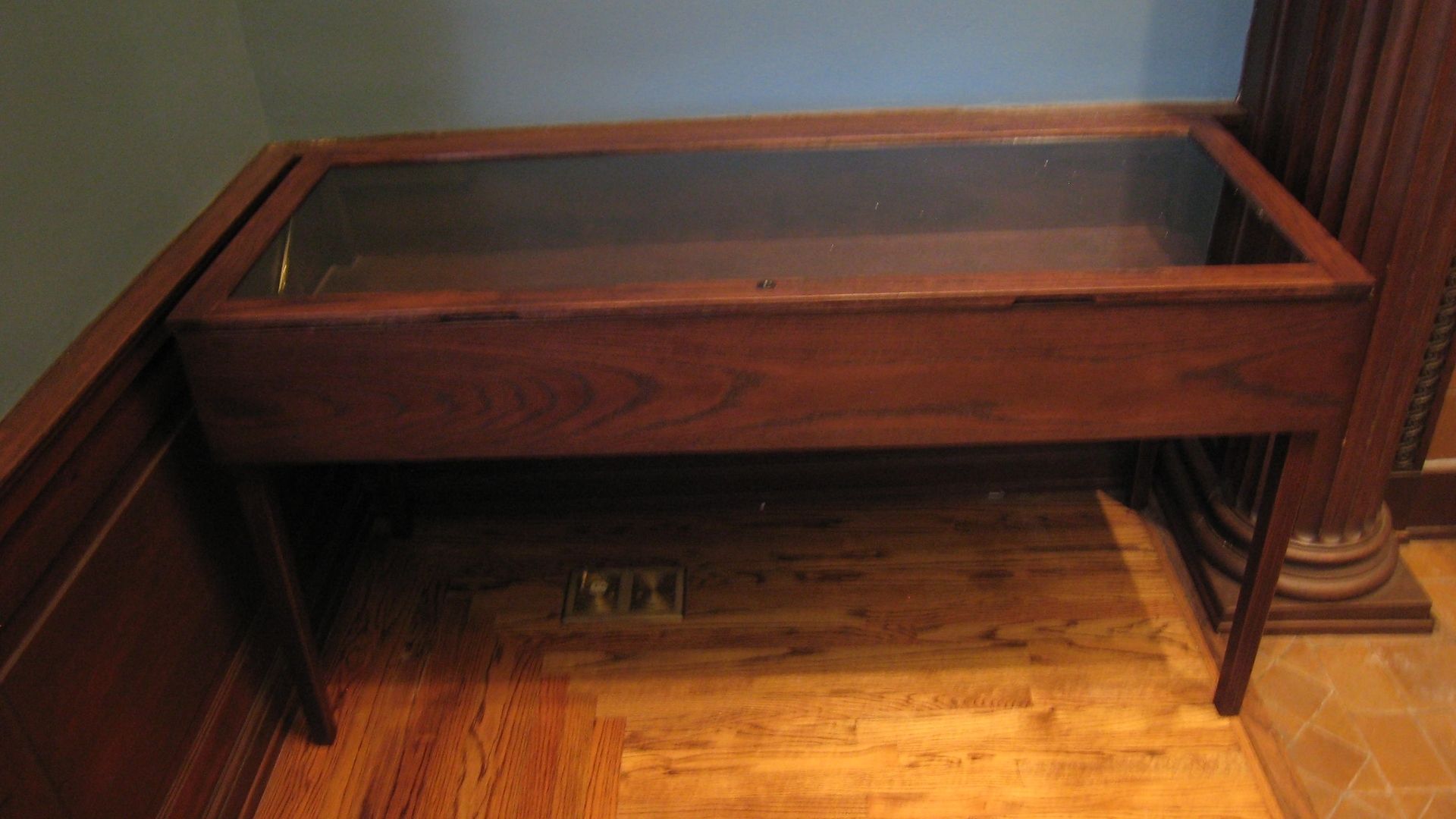 Custom Made Oak Museum Display Cases by Wildwood Construction