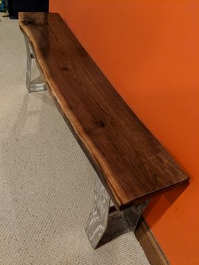 Custom Made Walnut Sway Bench