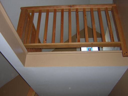 Custom Made Loft Ladder And Railing