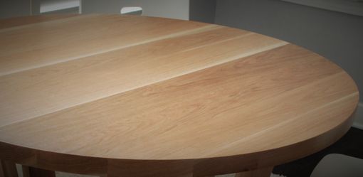 Custom Made Angled Leg Round Dining Table