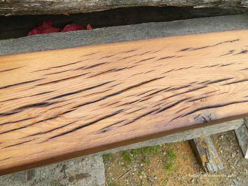 Custom Made Mantel Shelf Made From Reclaimed White Oak With Nice Streaks