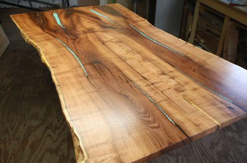 Custom Made Turquoise Inlay Dining Table