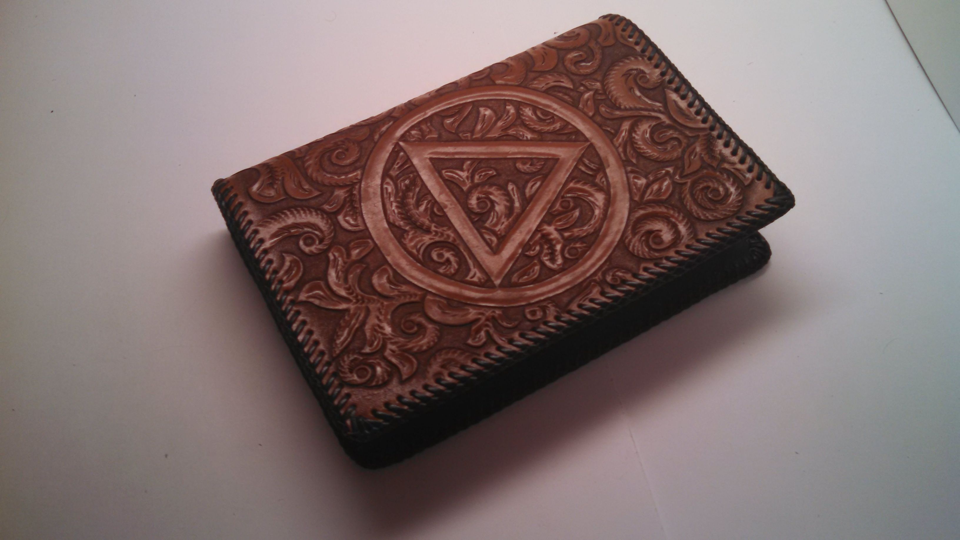 Buy Custom Aa Leather Big Book Cover, made to order from RAllanK Leathercraft