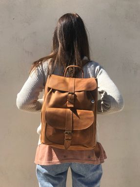 Buy Custom Leather Rucksack Women S Rucksack Leather Backpack Women Office Bag Made To Order From Brannon Dollar Custommade Com