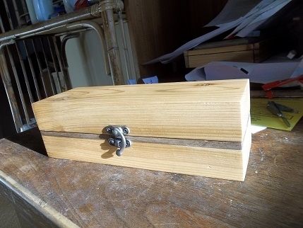 Custom Made Men's Carved Watch And Cufflink Box