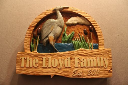 Custom Made Family Signs | Home Signs | House Signs | Cabin Signs | Heron Signs | Bird Signs | Custom Signs
