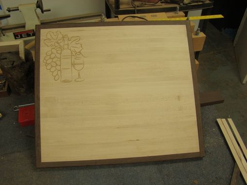 Custom Made Cutting Board To Fit Over Your Ceramic Cooktop - Personalized Engraving Available