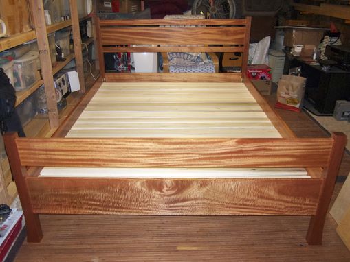 Custom Made Modern Mahogany Bed