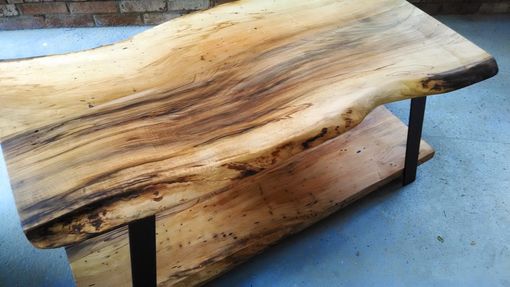Hand Crafted Live Edge Magnolia Coffee Table by Five Fork 