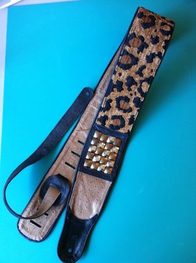 leopard guitar strap for purse