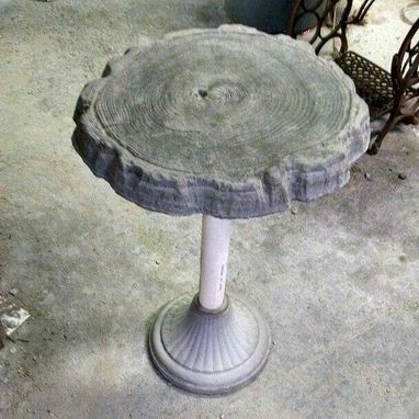 Custom Made Concrete Beverage Snack Table With Pvc Riser,