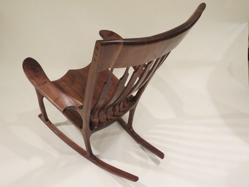Custom Made Walnut Rocking Chair