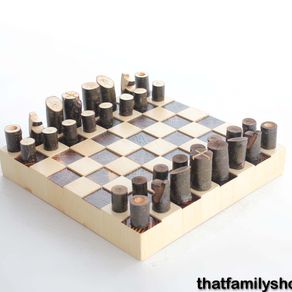 Wooden chess set — Three Trees Workshop