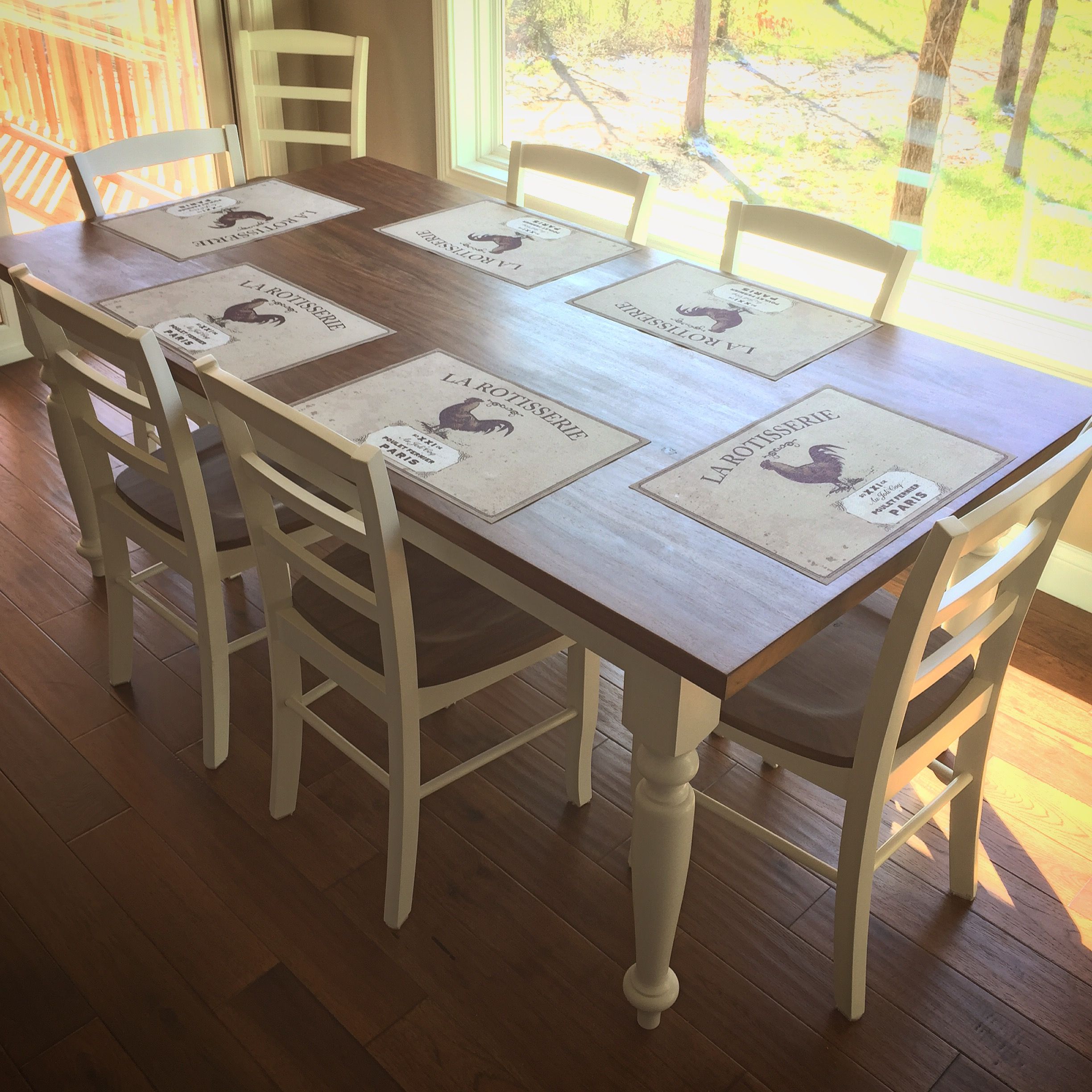 Hand Made Walnut Dining Table And Chairs by Black Beard Woodworking