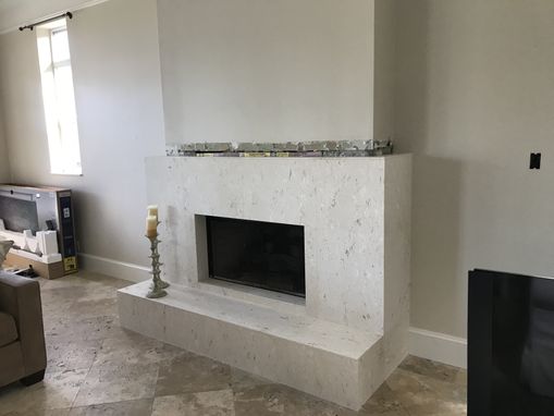 Custom Made Custom Flame Birch Mantel