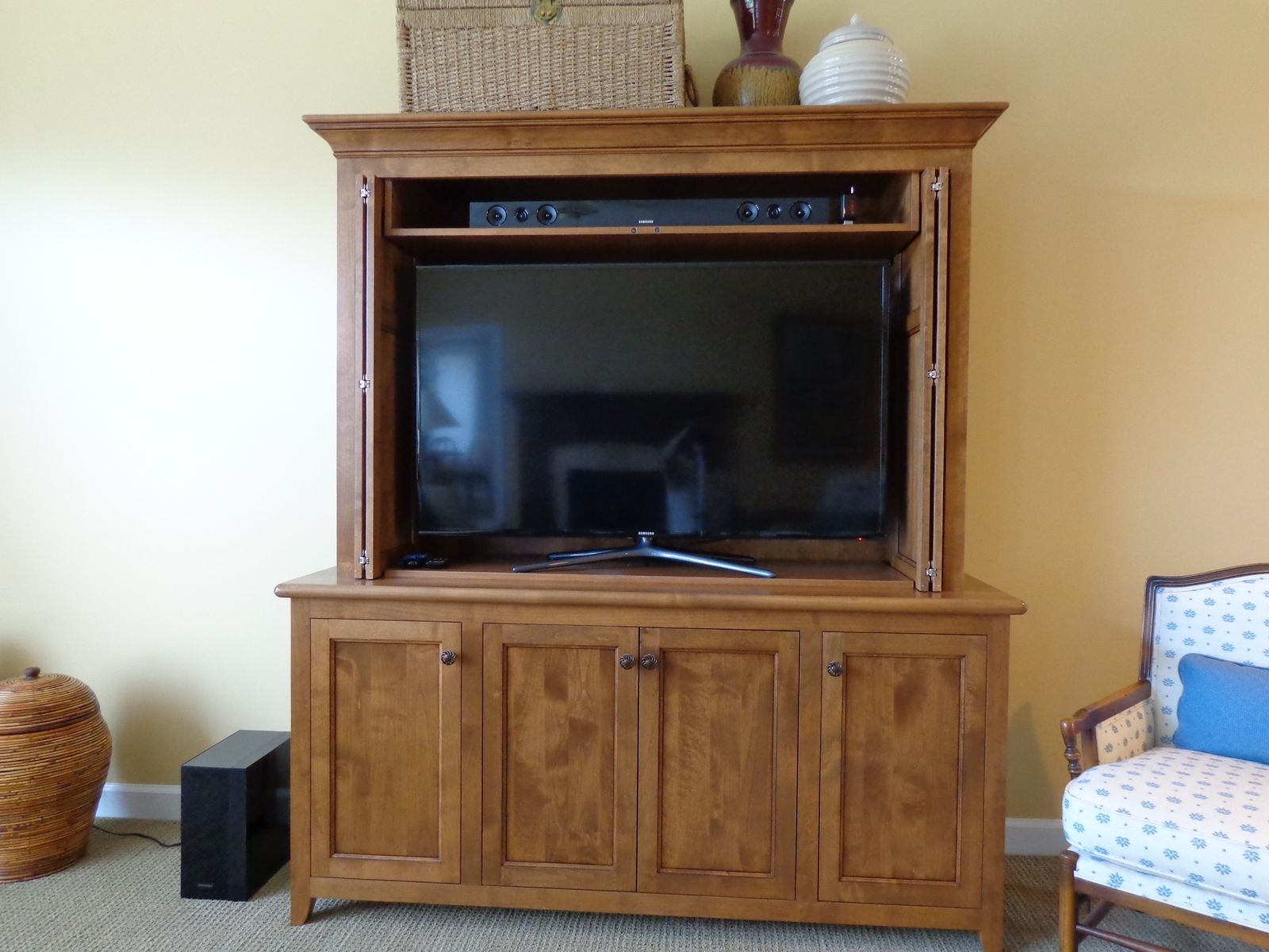 Custom Made Shaker Entertainment Center by Perfect Design