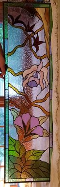 Custom Made Rainforest Garden Long Stained Glass Window