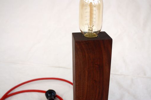 Custom Made Solid Walnut Lamp