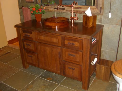 Custom Made Burmese Teak Vanity