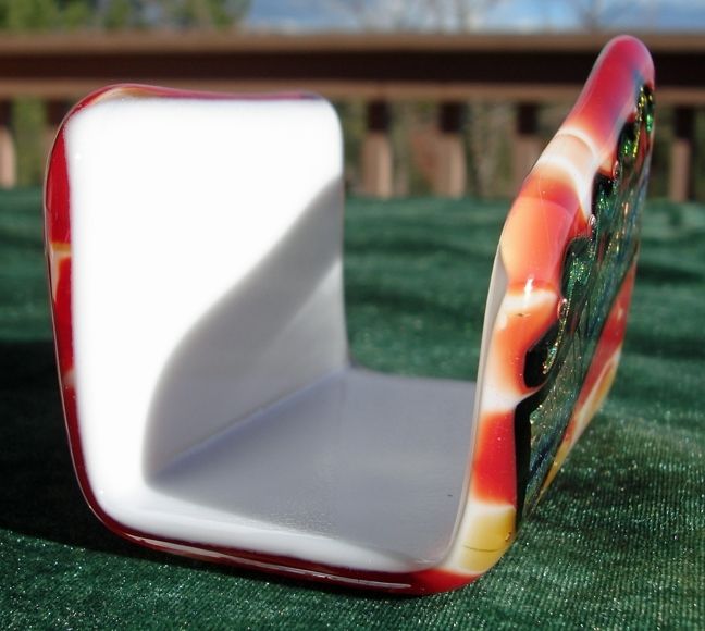 Handmade Custom Fused Glass Desk Accessories by AMusinGlass