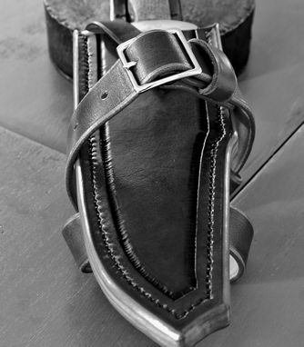 Custom Made Leather Knife Sheath - W/Leg Strap