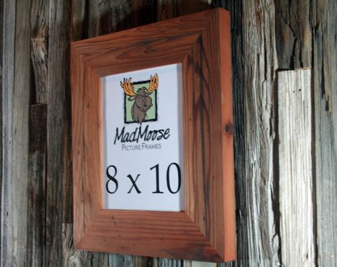 Custom Made Reclaimed Redwood Picture Frame Classic 3"