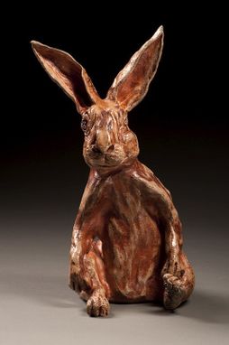 Custom Rabbit Sculpture Made From Clay Called O'Driscol by Shack Art ...