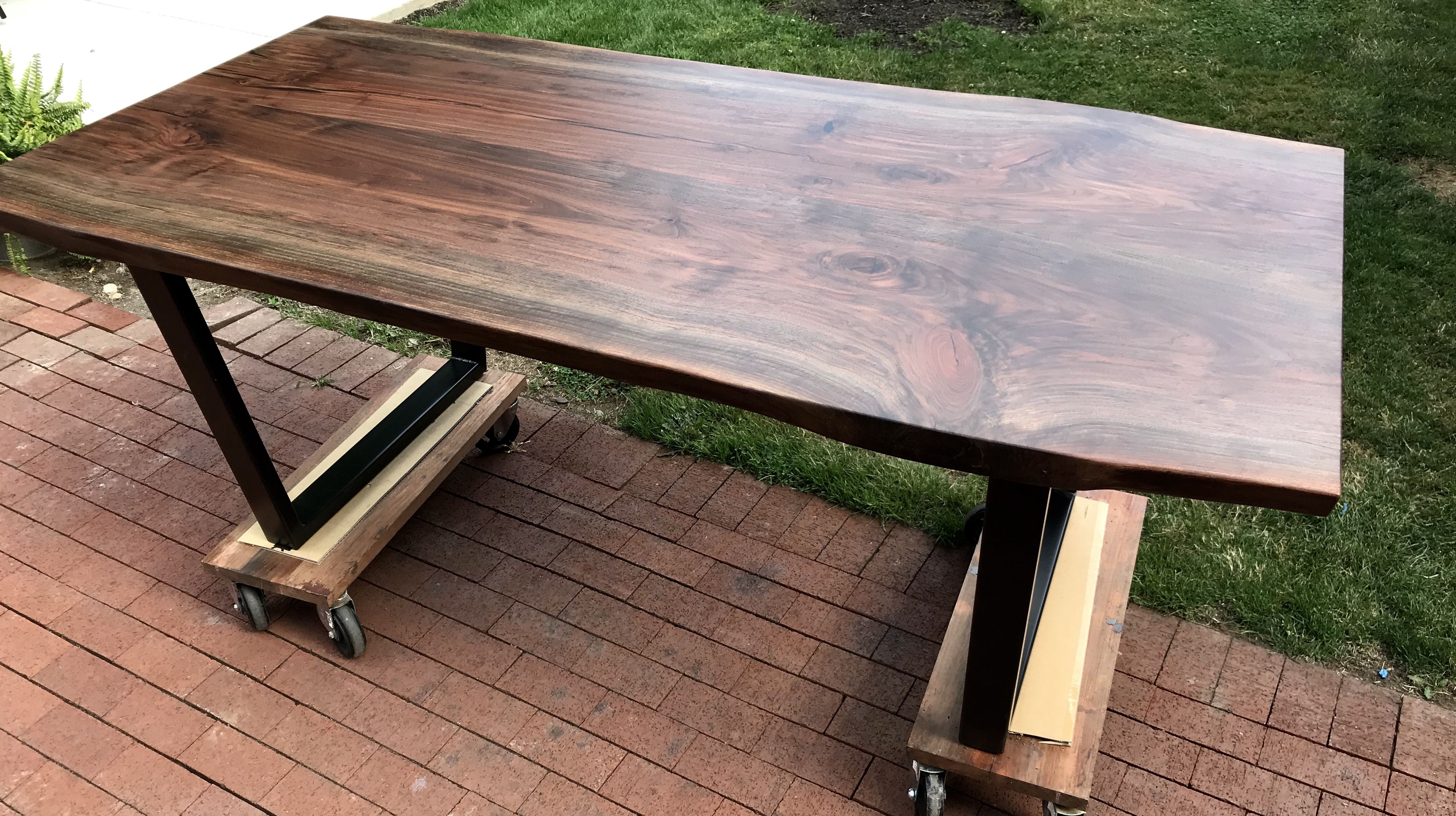 Custom Live Edge Walnut Table by WITNESS TREE STUDIOS | CustomMade.com