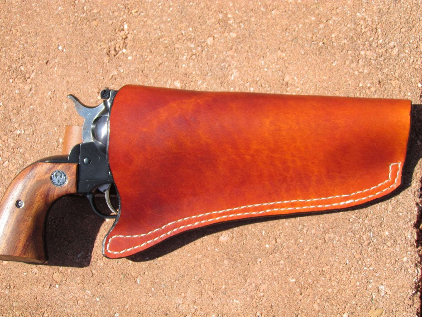 Custom Leather Gun Sleeve/Hoslter by Ozark Mountain Leather