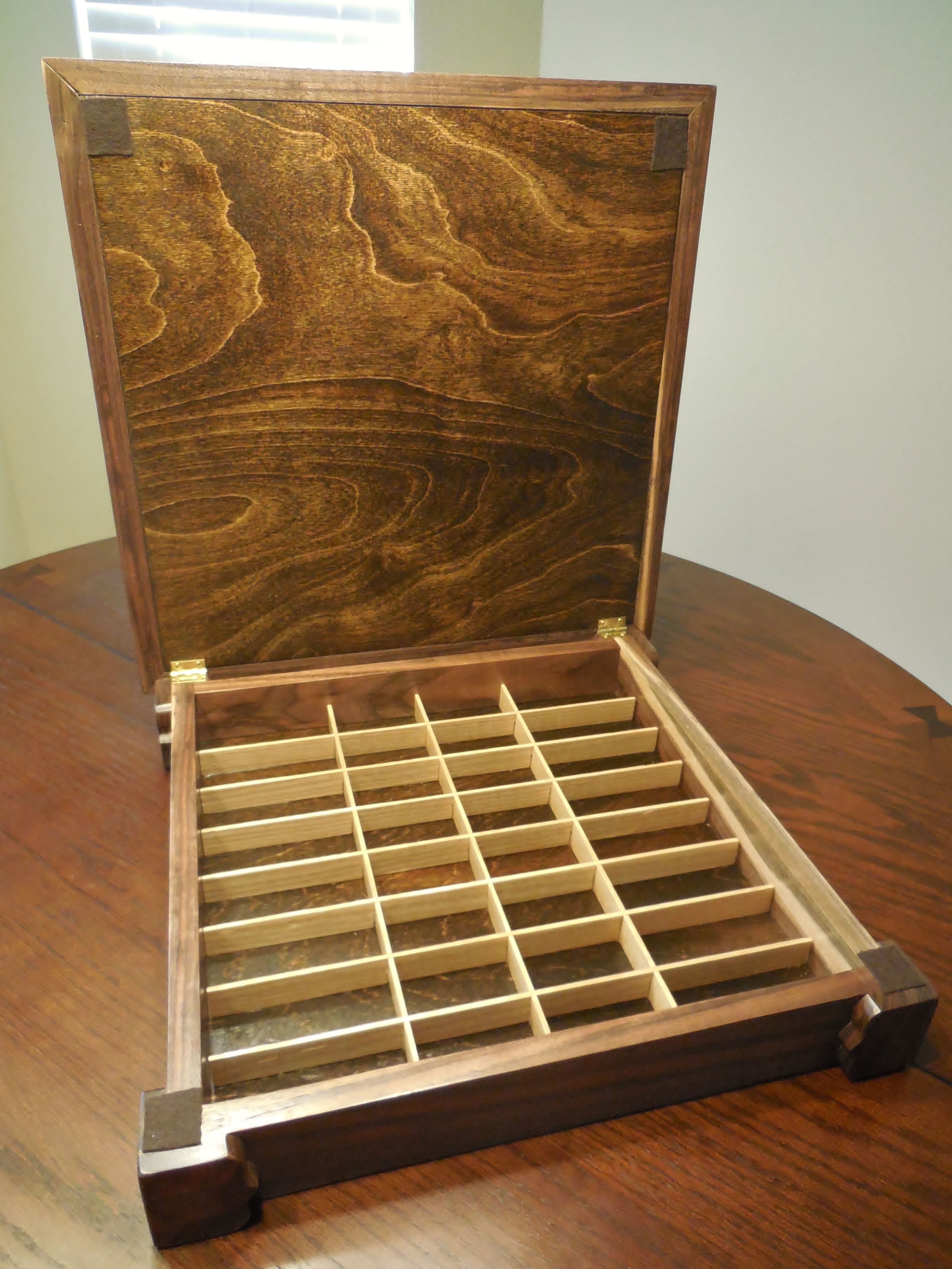 Buy Handmade Walnut/Oak Chessboard, made to order from Longhorn ...