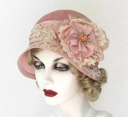 Custom Made Vintage Style Shabby Chic Cloche Summer Hat