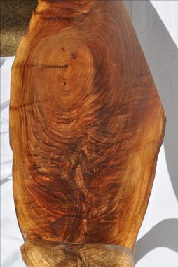 Custom Made Sculpted Walnut Sofa Table 1005