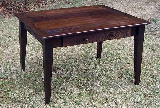 Custom Made Wormy Chestnut Farm Table With Extension