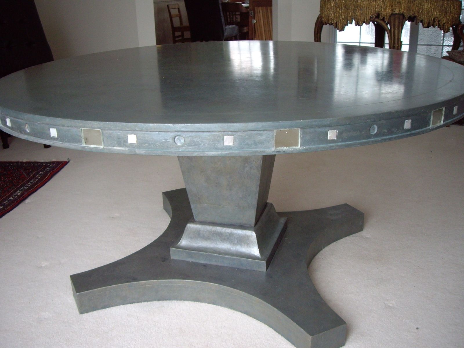 Hand Crafted Concrete Dining Table by 910 Castings