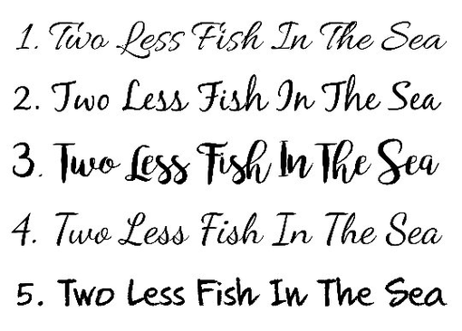 Custom Made Two Less Fish In The Sea Signage, Beach Wedding Decor Name Sign