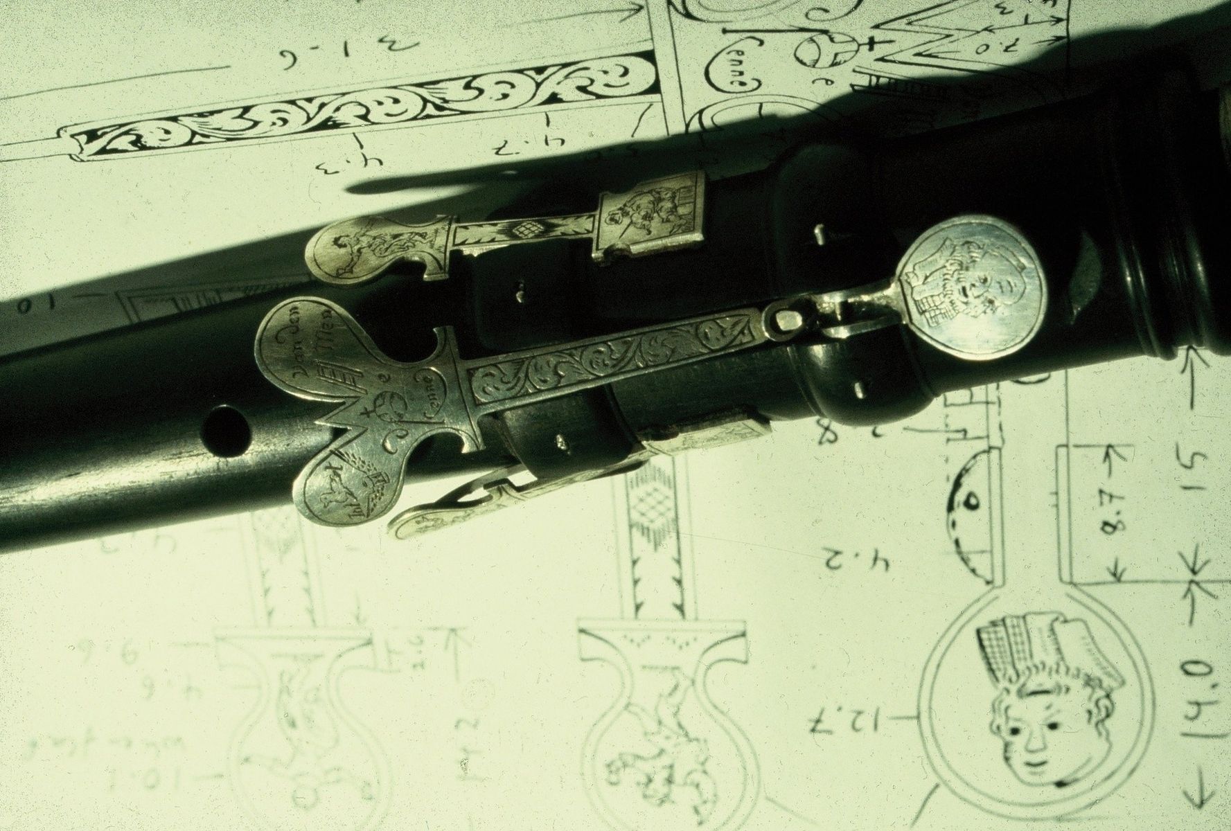 Custom Ebony 'Dutch' Baroque Oboe by Ken Spencer Goldsmith Studio