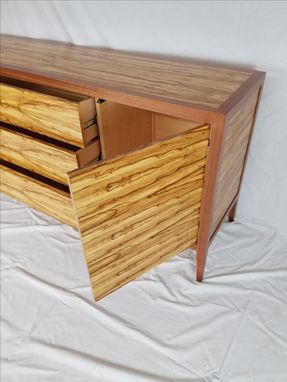 Custom Made Media Cabinet Console Or Buffet In Exotic Woods