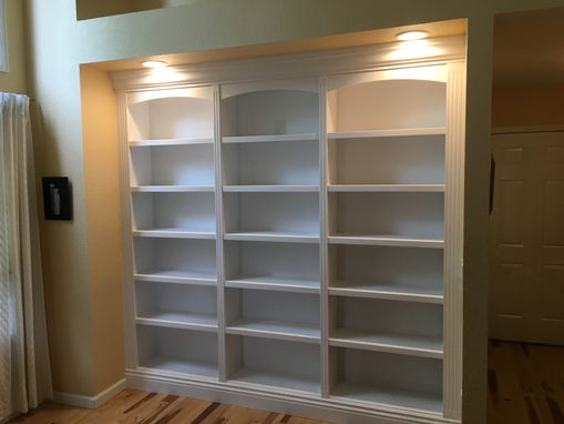 Custom Made Built In Bookshelves