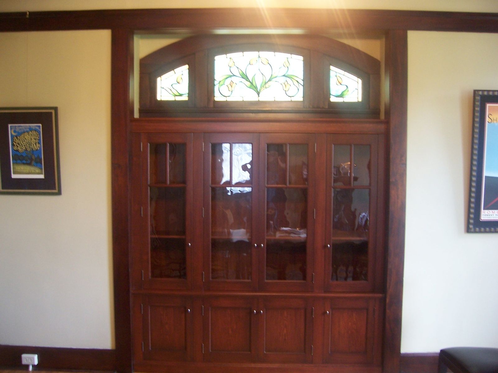 Custom Built In China Cabinet By Cibolo Valley Furniture